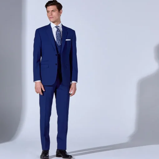 Boss H Huge Slim Fit Suit Jacket - Blue