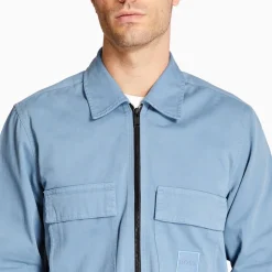 Boss Lovel Zip Overshirt - Blue