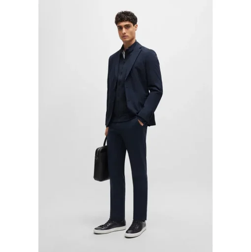 Boss Skiles 43 Full Zip Sweat - Dark Blue