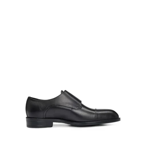 Boss Tayil Monk Strap Shoe - Black