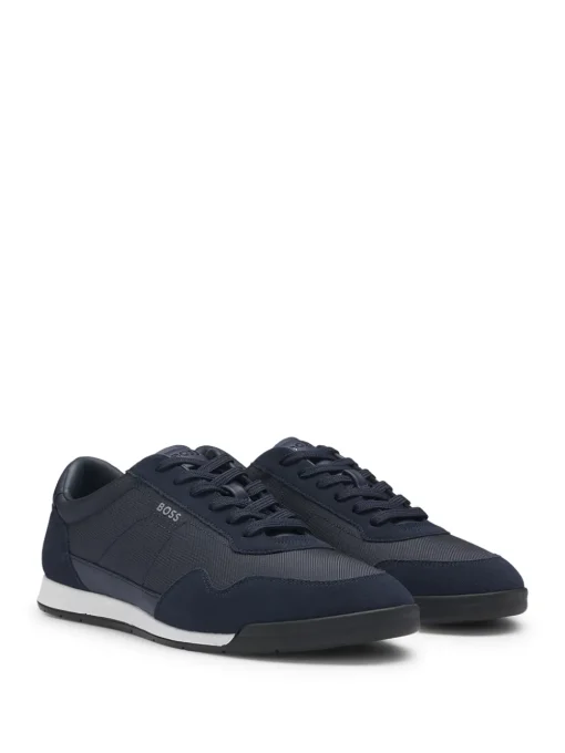 Boss Titanium Suede Mix - Navy