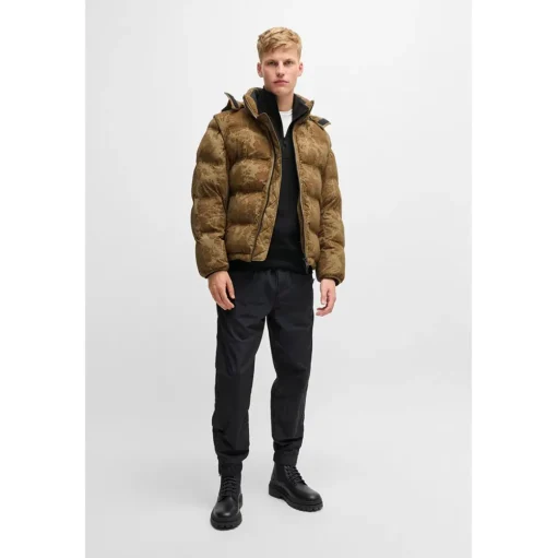 Boss Ze Corduroy Quarter Zip - Black