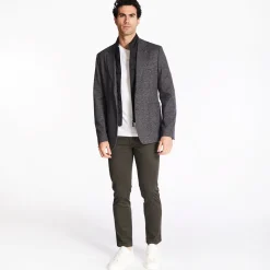 Bugatti 5 Pocket Structure Broken Twill Pant - Green