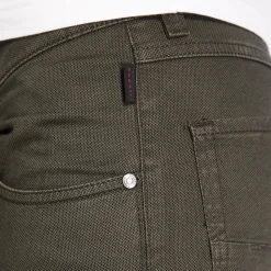 Bugatti 5 Pocket Structure Broken Twill Pant - Green