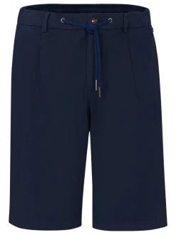Bugatti Cool Linen Drawstring Short - Blue