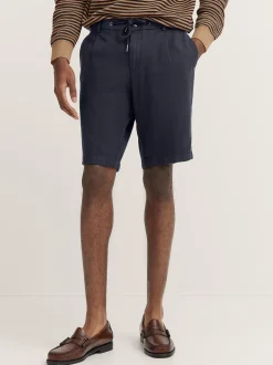 Bugatti Cool Linen Drawstring Short - Blue