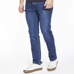 Bugatti Nevada Mid-Blue Jeans - Blue