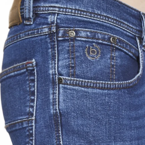 Bugatti Nevada Mid-Blue Jeans - Blue