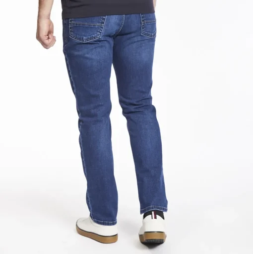 Bugatti Nevada Mid-Blue Jeans - Blue