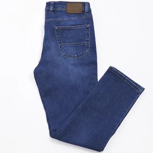 Bugatti Nevada Mid-Blue Jeans - Blue