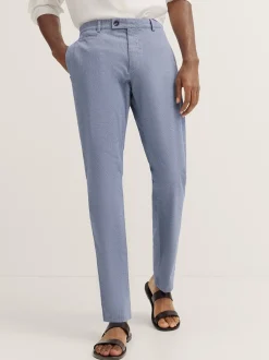 Bugatti Print Slim Chino - Blue