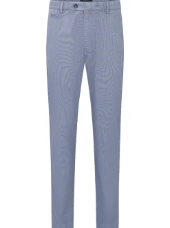 Bugatti Print Slim Chino - Blue