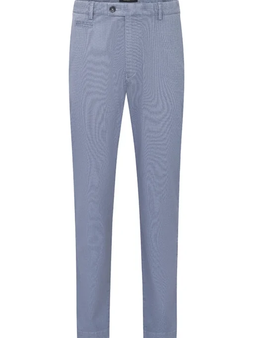 Bugatti Print Slim Chino - Blue