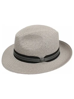 Bugatti Summer Fedora Hat - Stone
