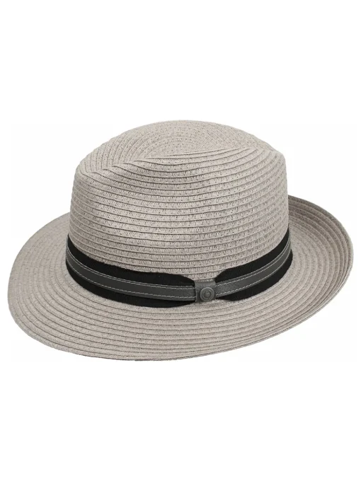 Bugatti Summer Fedora Hat - Stone