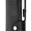 C Secure Crock Leather Wallet - Black