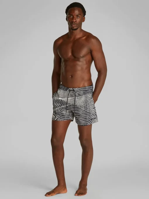 Calvin Klein Medium Drawstring Swim Trunk - Black