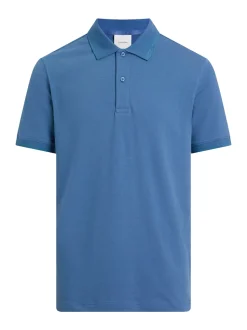 Calvin Klein Thermo Tech Pique Polo - Blue