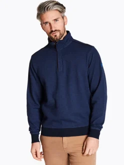 Club 1879 Leinster Half Zip Two Tone Sweatshirt - Navy