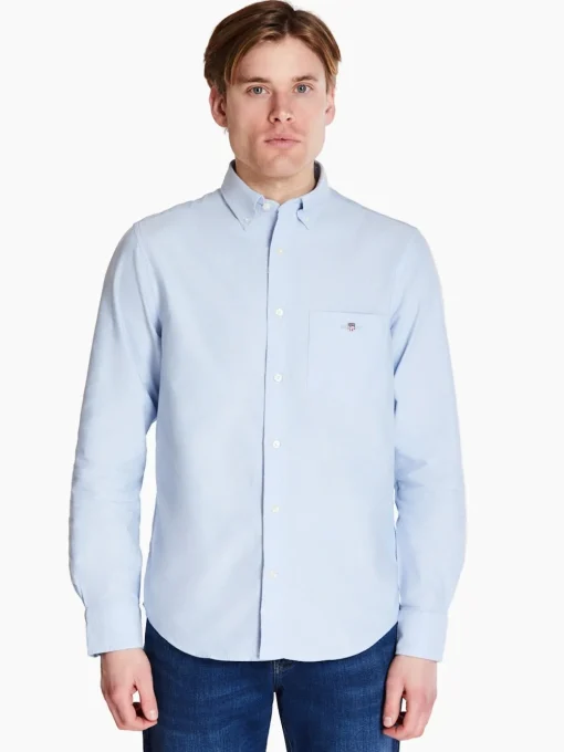 Gant Classic Oxford Check Shirt - Blue