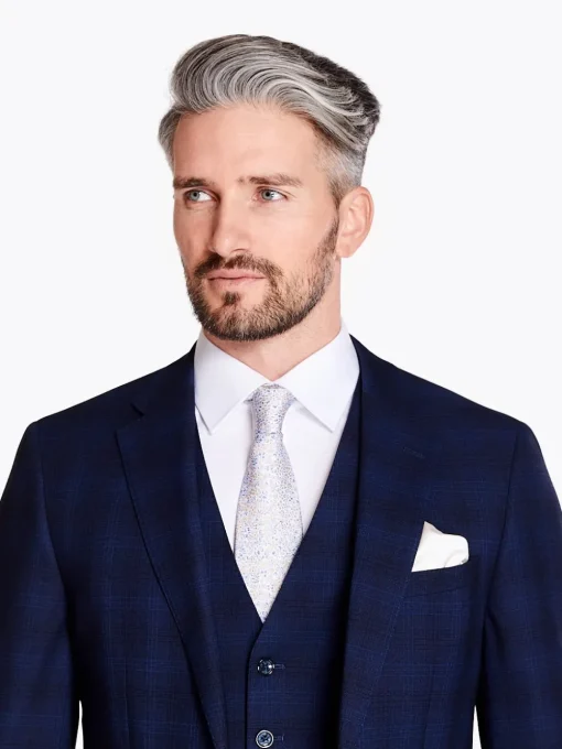 Marco Capelli Alberto Check Suit - Navy