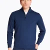 Marco Capelli Cotton Half Zip - Navy