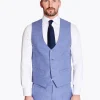 Marco Capelli Plain Waistcoat - Blue