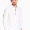 Marco Capelli Soft Wash Linen Lyocel Shirt - White