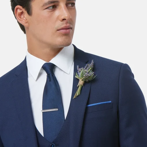 Remus Uomo Lazio Slim Fit 3 Piece Suit - Blue