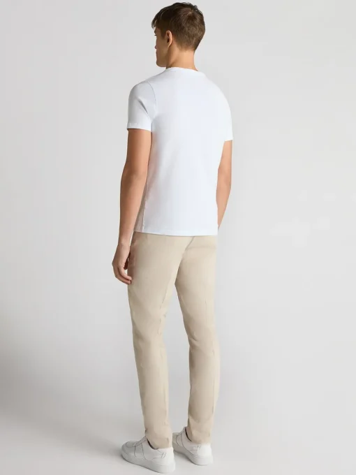 Remus Uomo Sondrio Stretch Linen Trousers - Stone