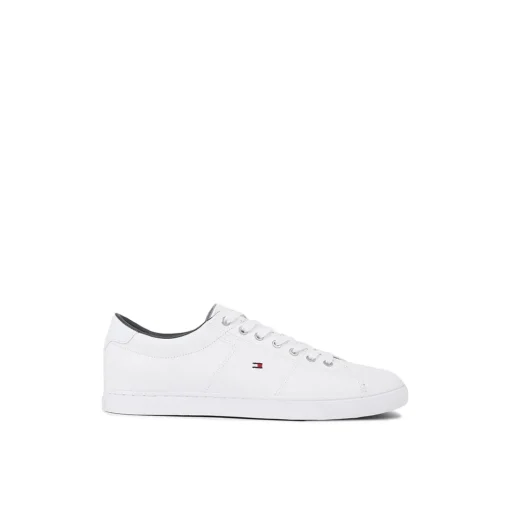 Tommy Hilfiger Essential White Leather Sneaker - White