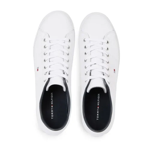 Tommy Hilfiger Essential White Leather Sneaker - White
