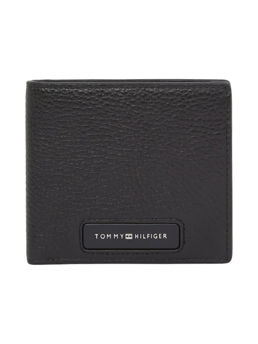 Tommy Hilfiger Monogram Card & Coin Wallet - Black