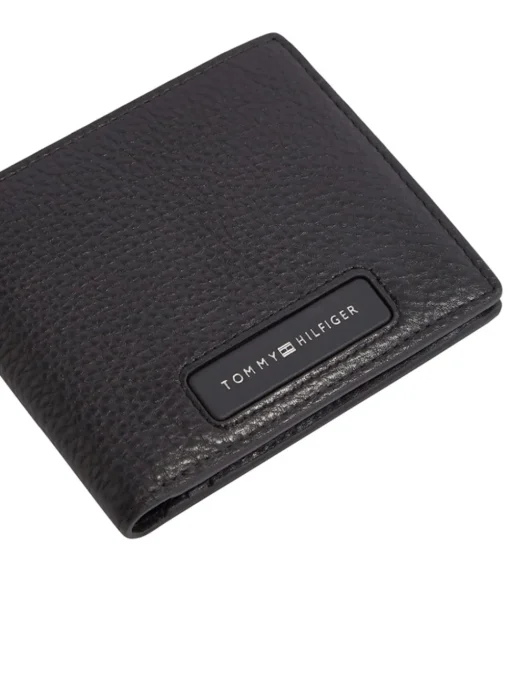 Tommy Hilfiger Monogram Card & Coin Wallet - Black
