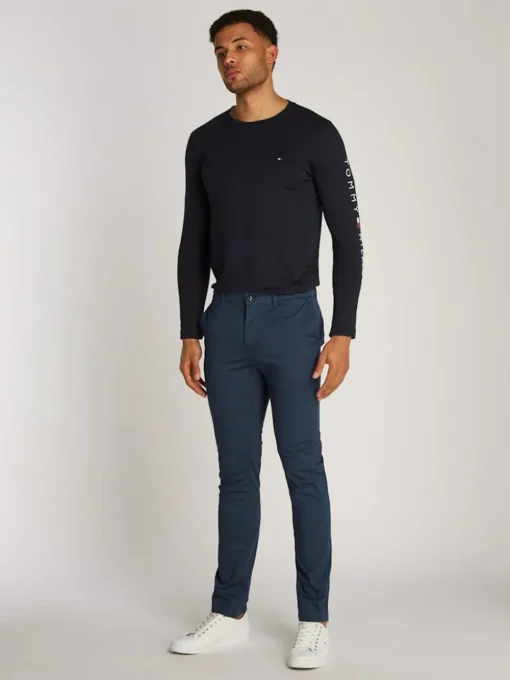 Tommy Hilfiger Structured Printed Bleeker Chino - Navy